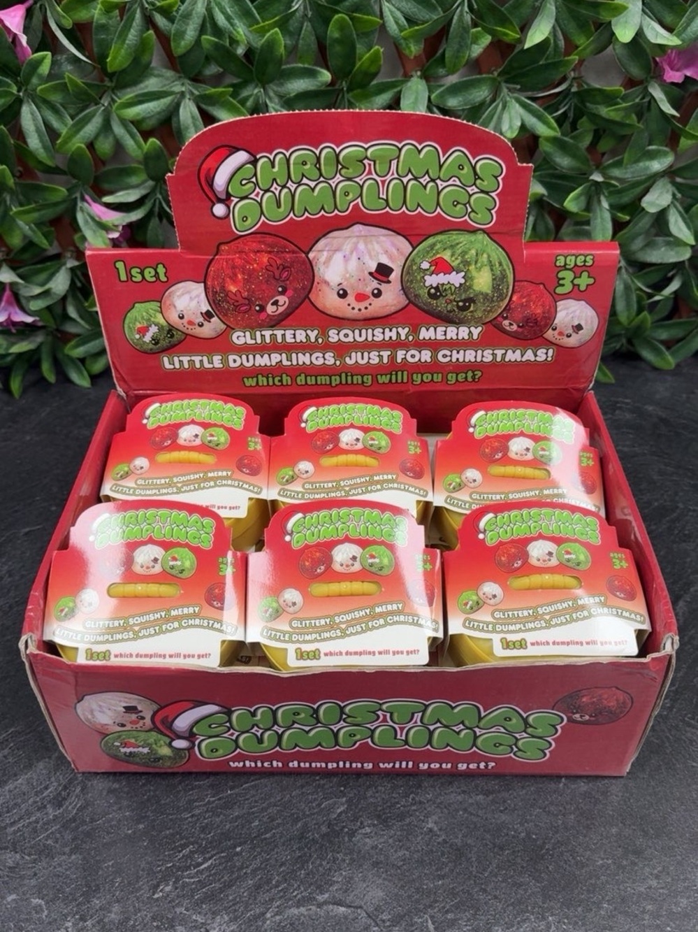 Holiday Squishy Toy - Red and Green